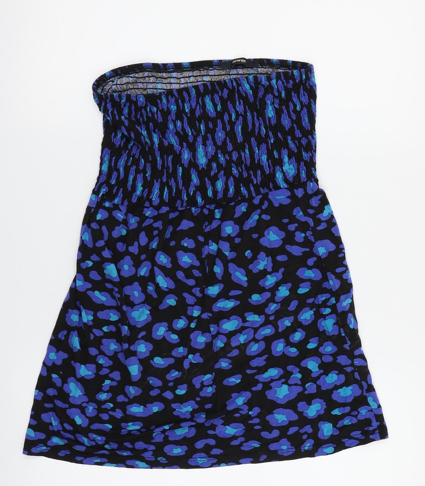 George Womens Blue Polka Dot  Fit & Flare  Size 12