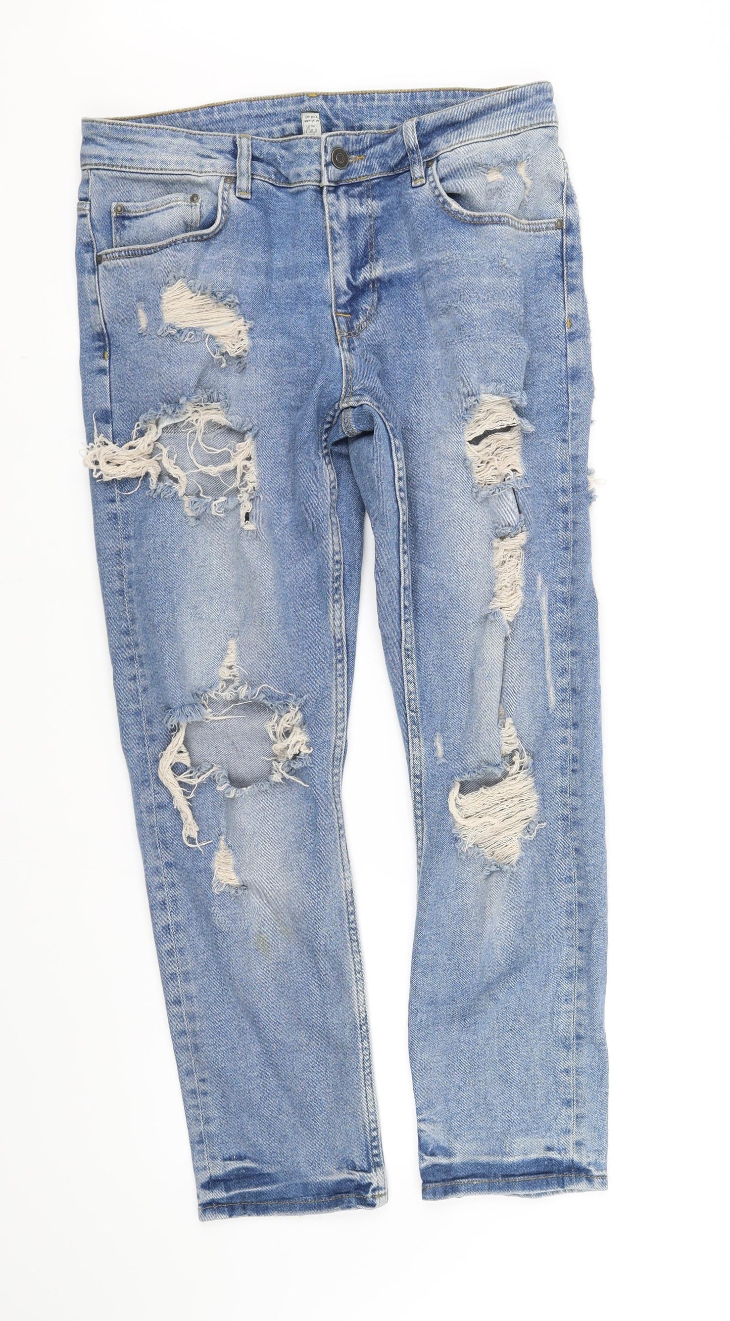 pre worn Womens Blue   Straight Jeans Size M L30 in