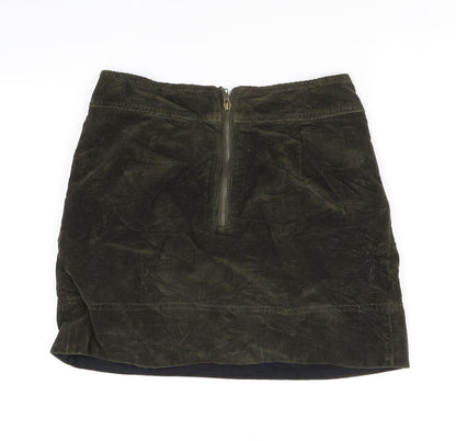 Back view of ken women’s green flare skirt, size UK 8