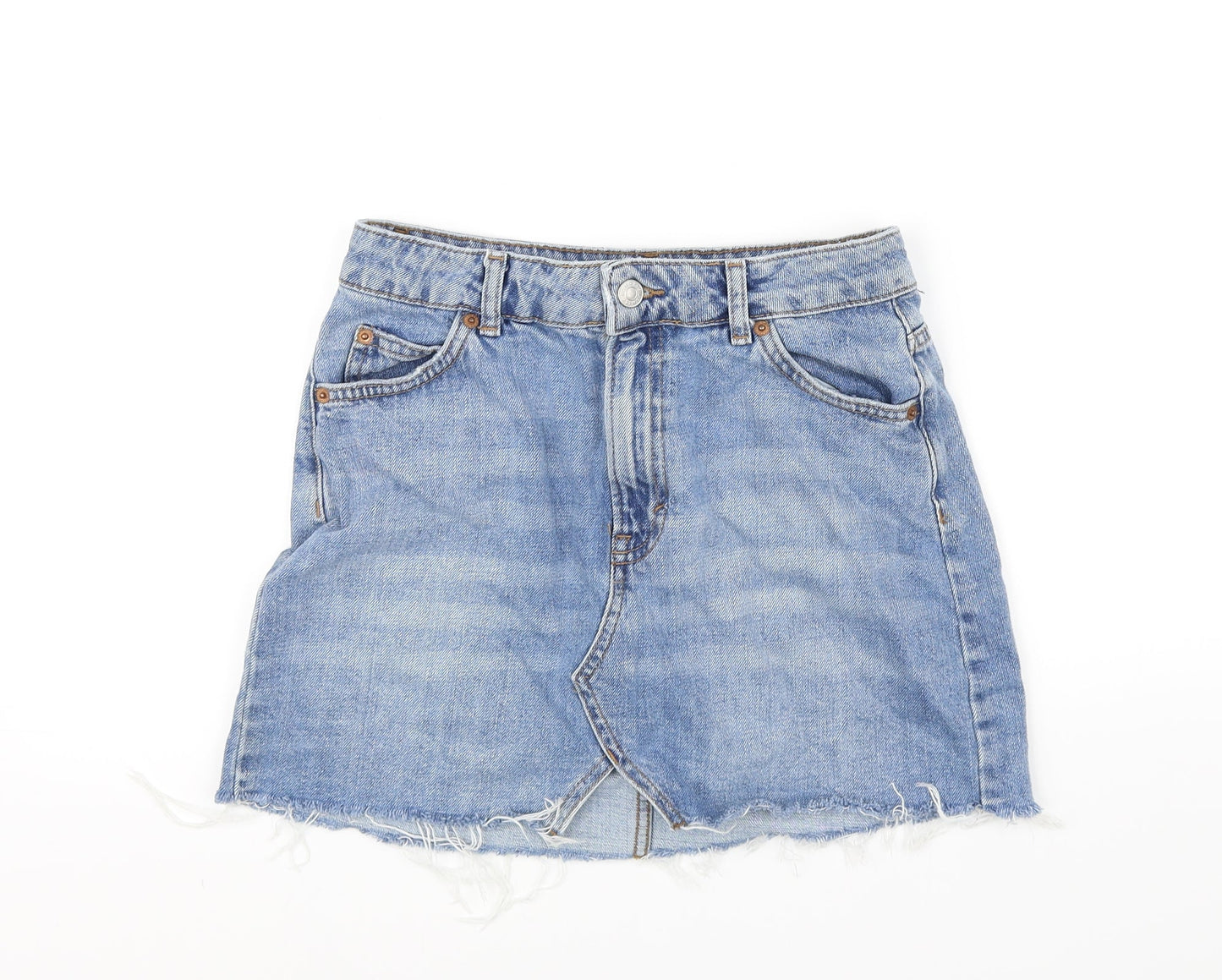 Topshop Womens Blue   Flare Skirt Size 8