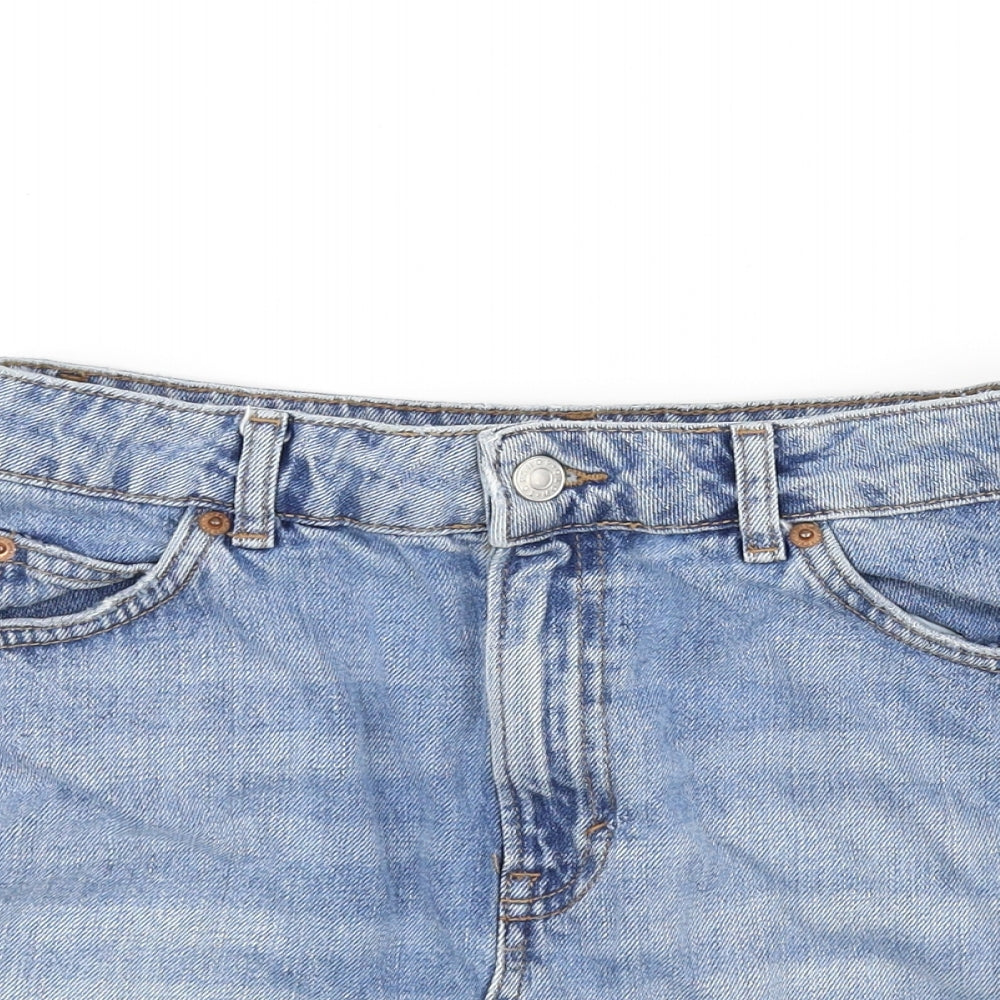 Topshop Womens Blue   Flare Skirt Size 8