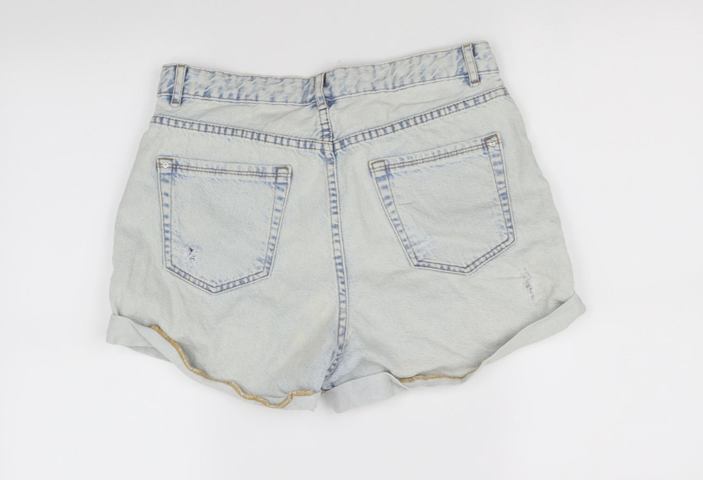 pimple Womens Blue   Cut-Off Shorts Size M