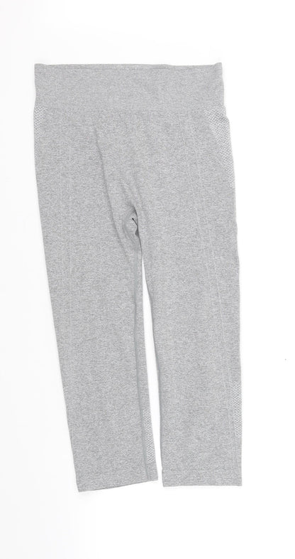 Additional front view of WorkOut girls’ grey jegging trousers, size 14, years