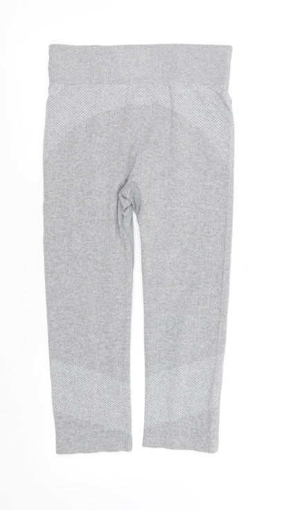 Back view of WorkOut girls’ grey jegging trousers, size 14, years