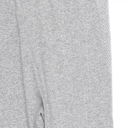 Close-up detail of WorkOut girls’ grey jegging trousers, size 14, years