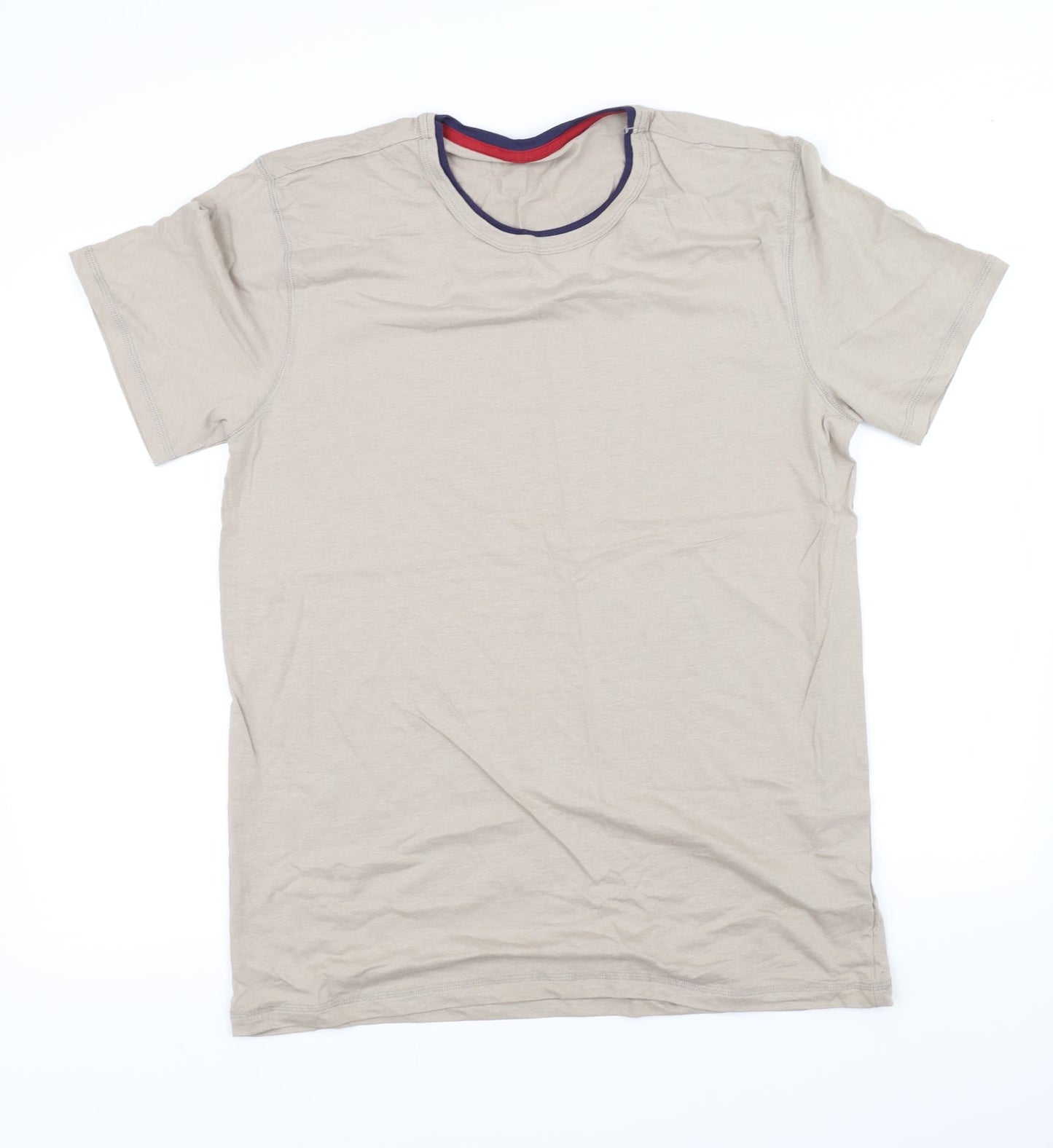 pre worn Womens Beige   Basic T-Shirt Size 2XL