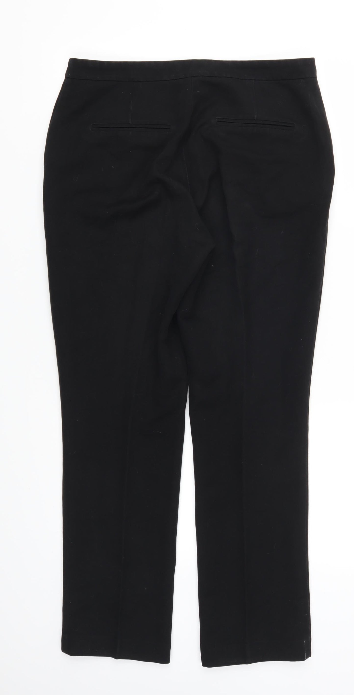 Papaya Womens Black   Trousers  Size 12 L28 in