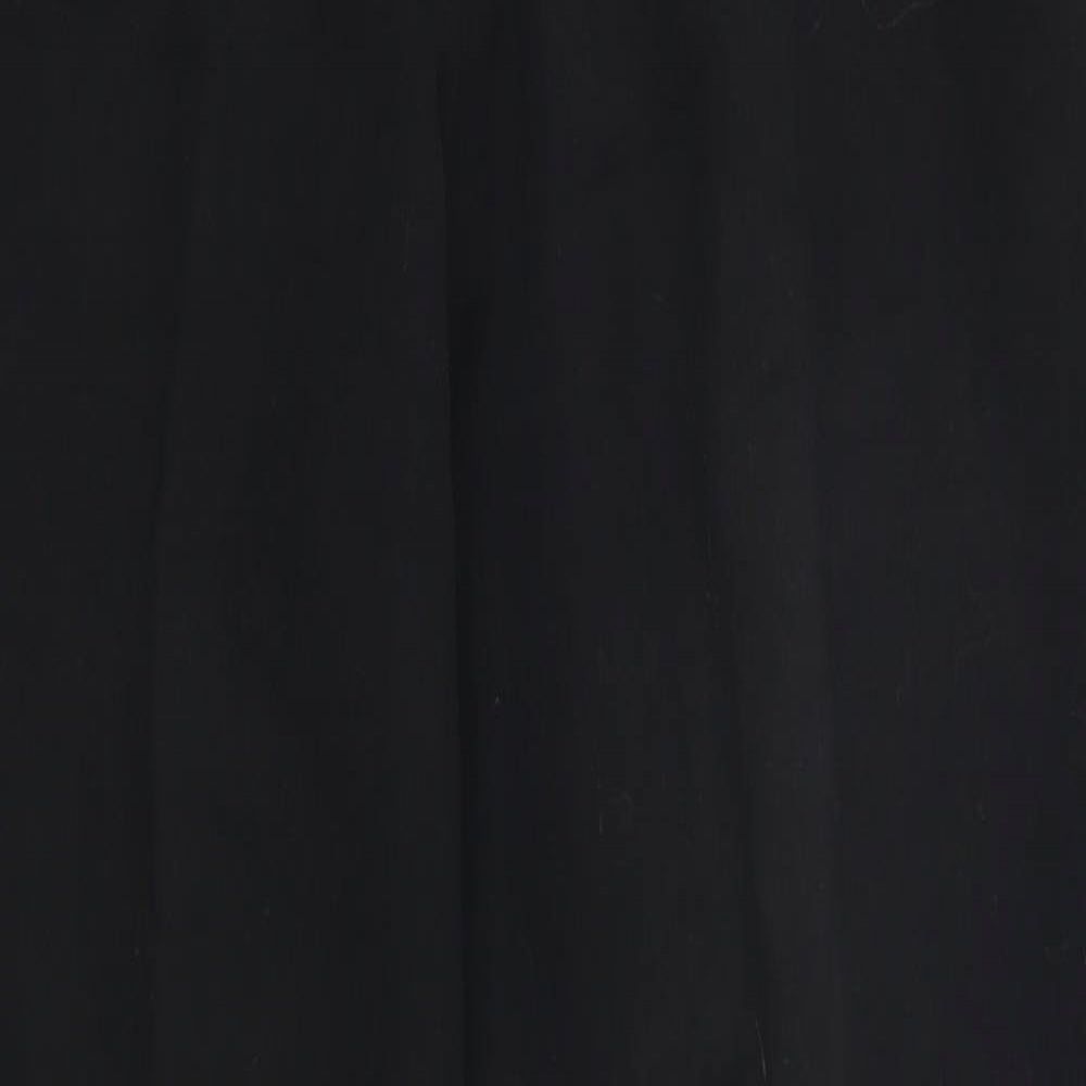 Papaya Womens Black   Trousers  Size 12 L28 in