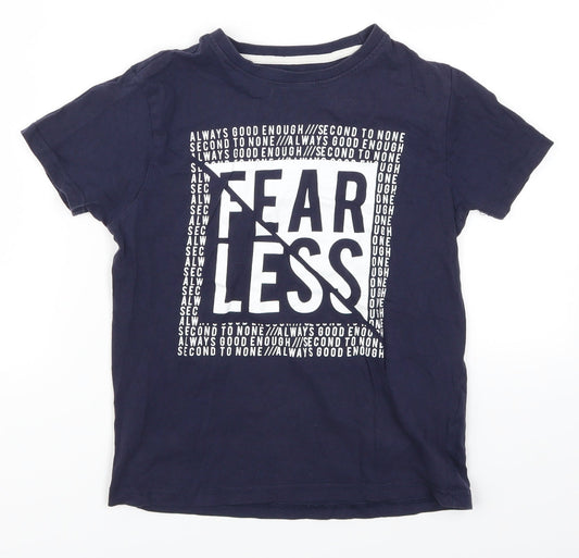 Primark Boys Blue   Basic T-Shirt Size 9-10 Years  - Fearless