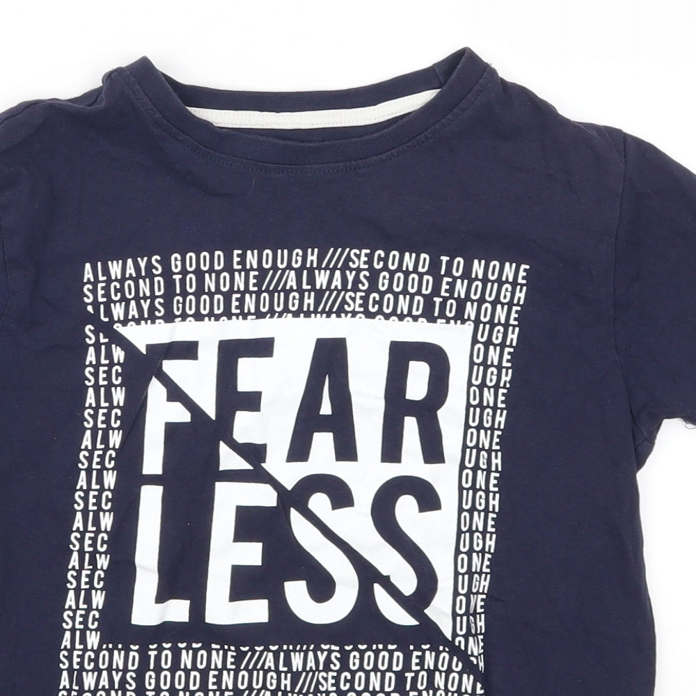 Primark Boys Blue   Basic T-Shirt Size 9-10 Years  - Fearless