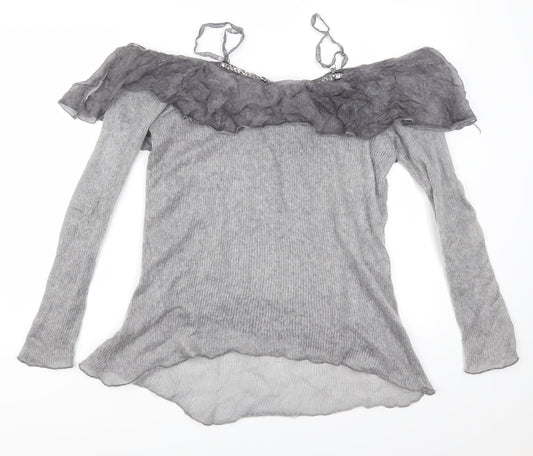 Alice Rinaldi Womens Grey   Pullover Jumper Size L