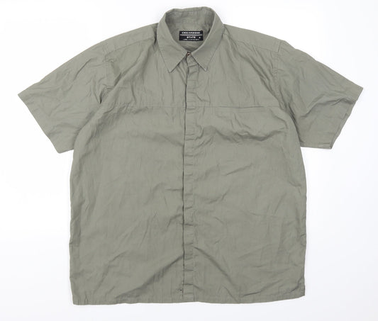 Cedar Wood State Mens Green    Button-Up Size L
