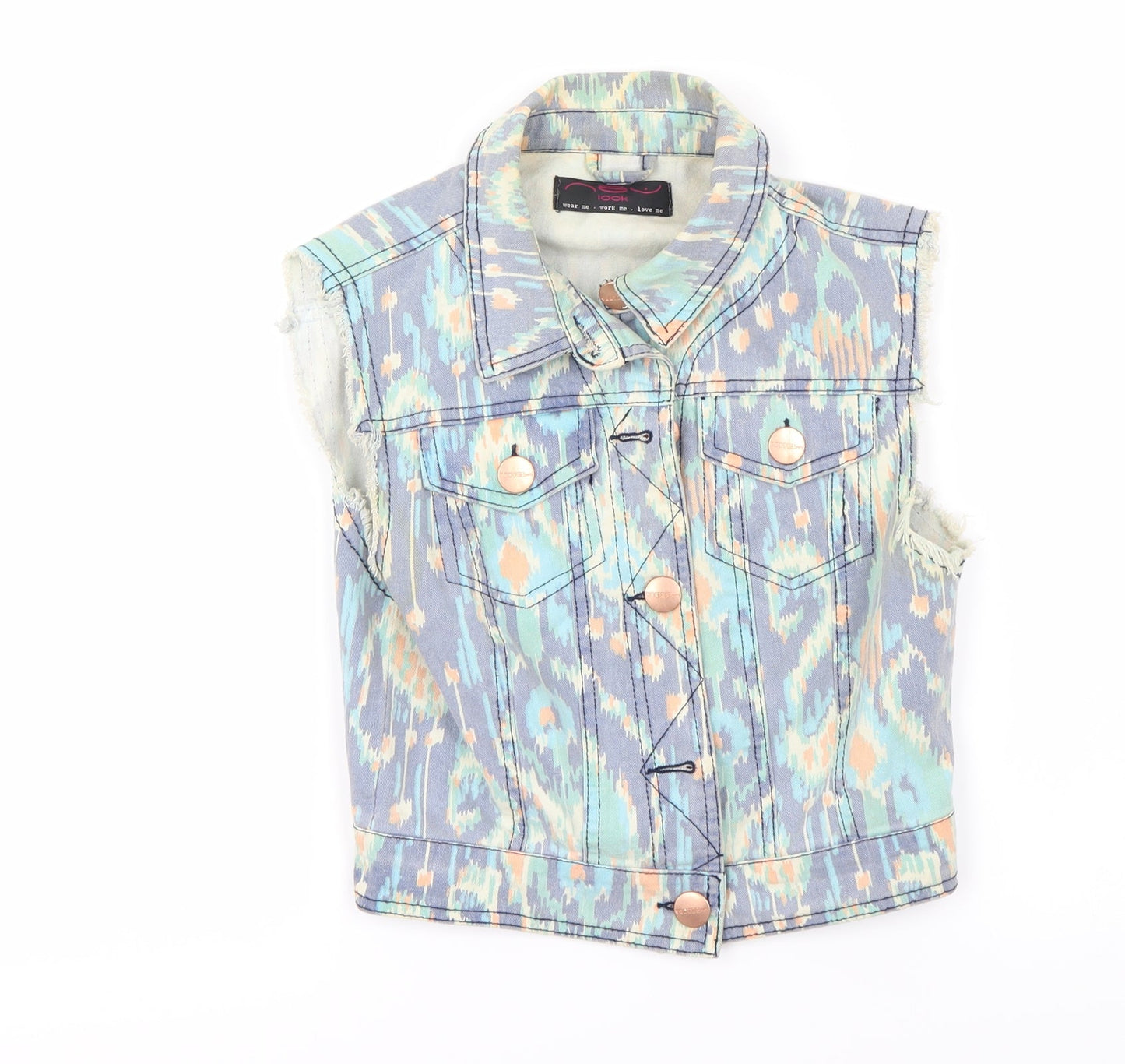 New Look Womens Multicoloured Camouflage  Jacket Coat Size 8