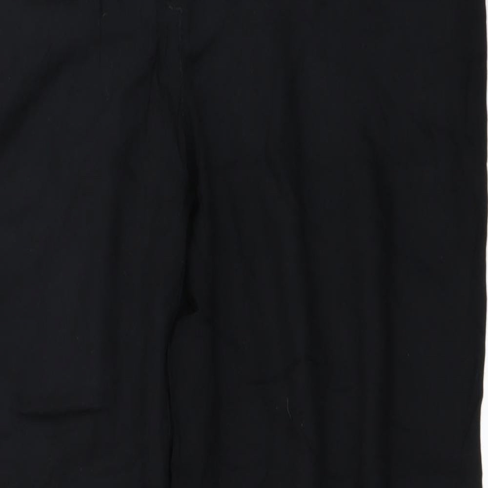 Preworn Womens Black   Trousers  Size 12 L24 in