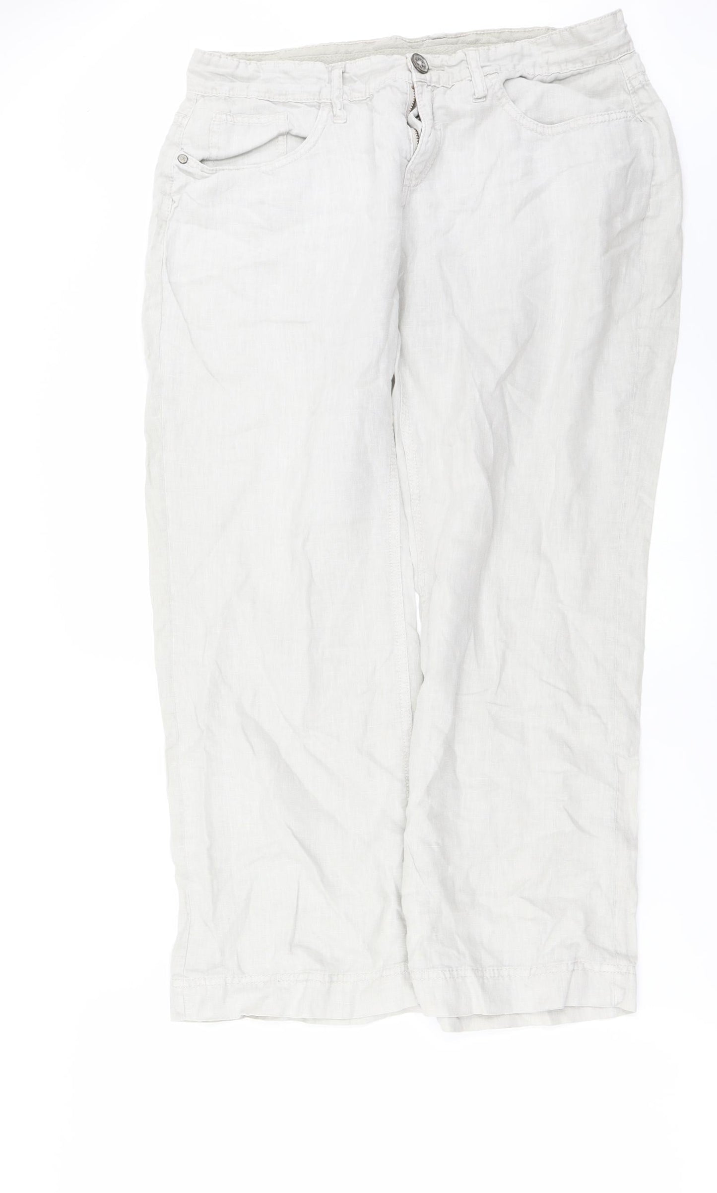 Indigo  Womens Grey   Trousers  Size 14 L24 in