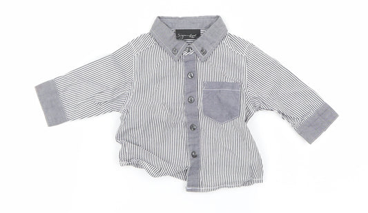 NEXT Baby Grey   Basic Button-Up Size 3-6 Months