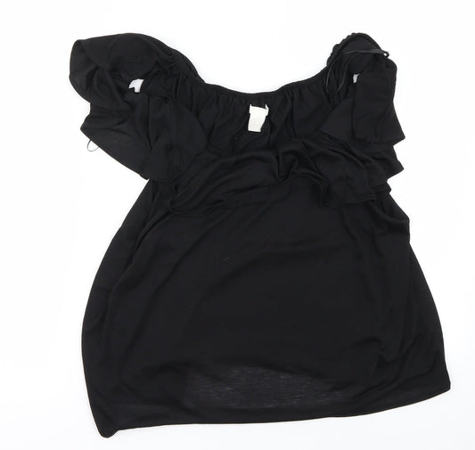 H&M Womens Black   Basic Blouse Size XL