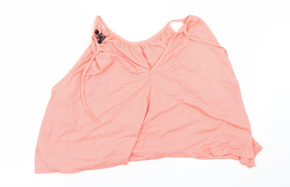 Additional front view of Atmosphere women’s orange basic t-shirt, size UK 18