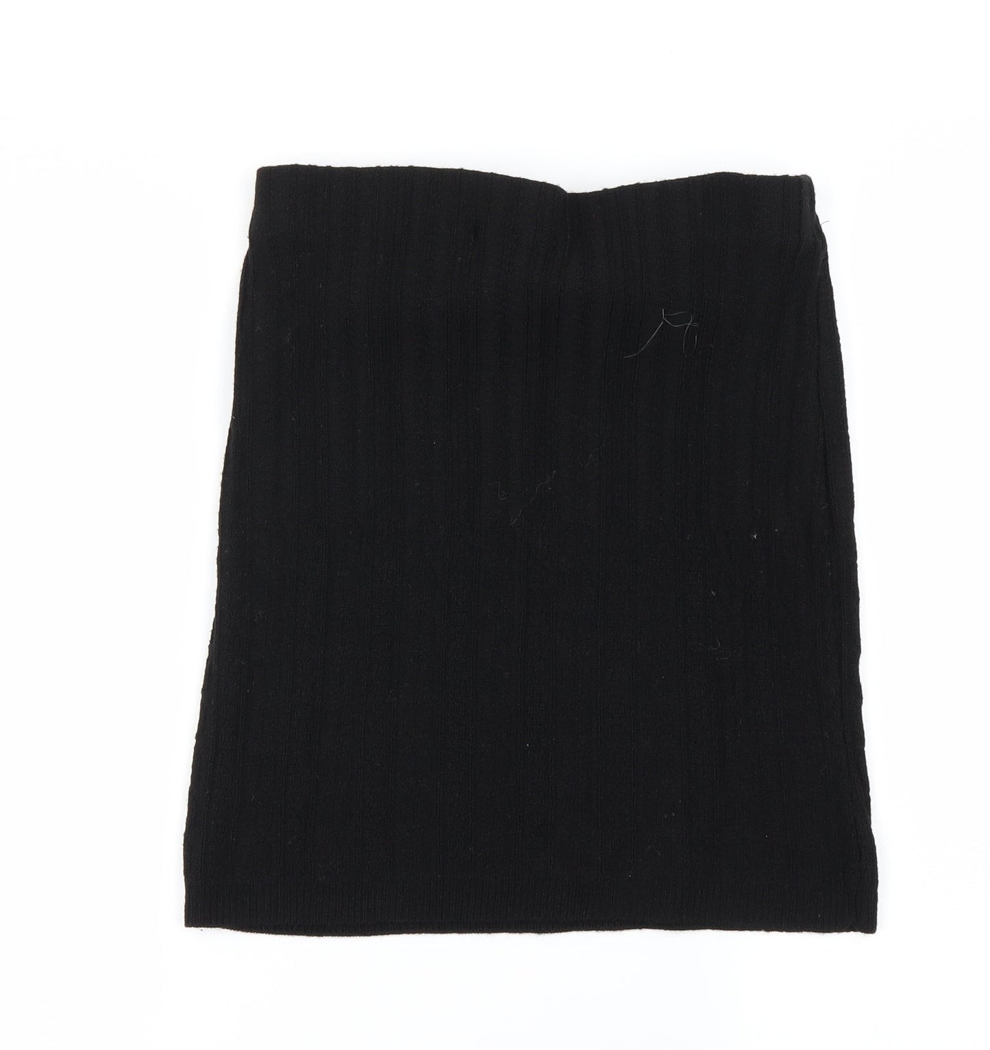 Preworn Womens Black   A-Line Skirt Size 28 in