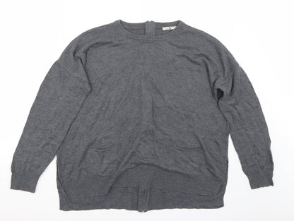 Front view of Tu women’s grey jumper, size UK 12