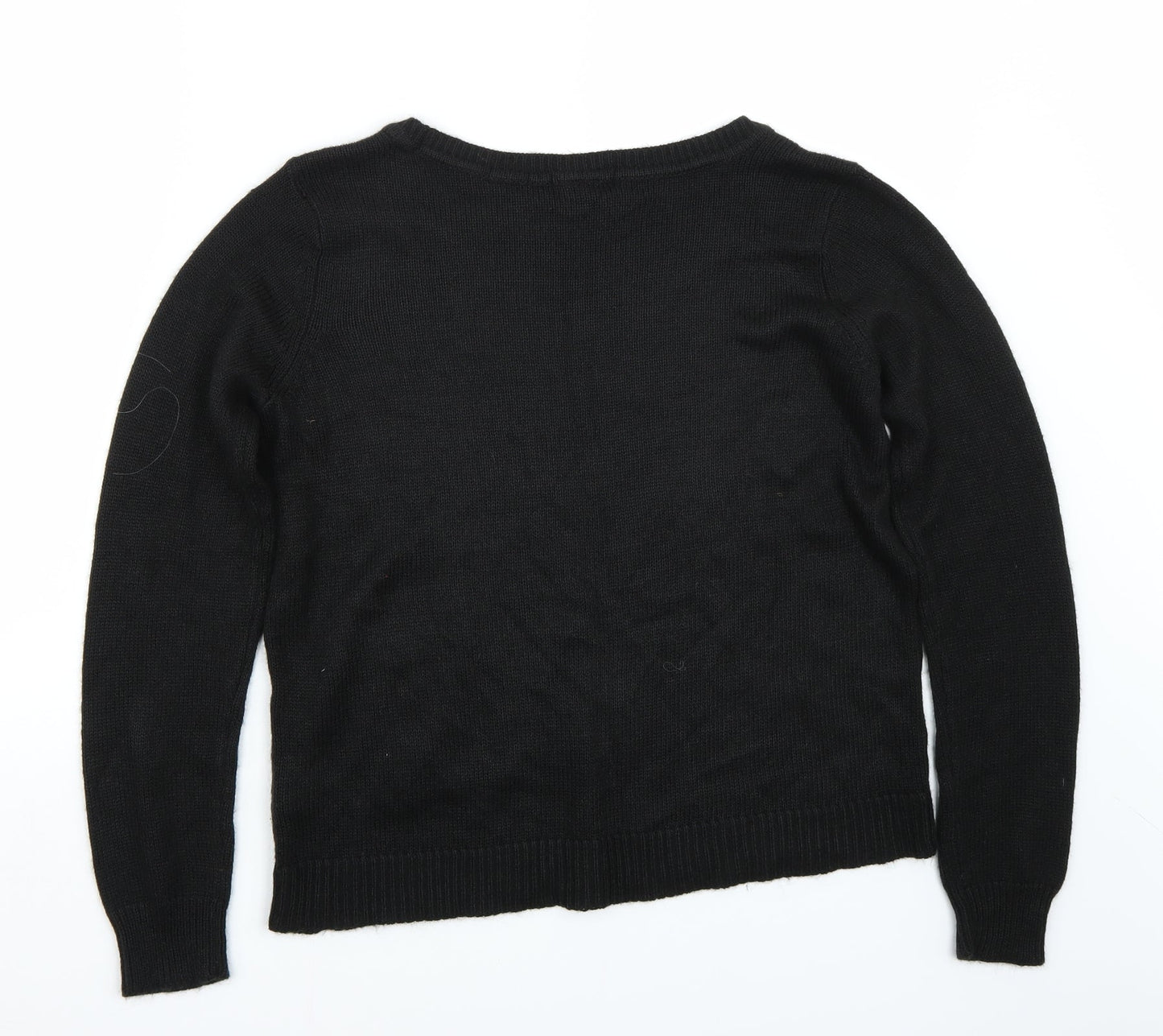H&M Womens Black   Pullover Jumper Size M