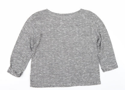 Back view of BHS women’s black jumper, size UK 12
