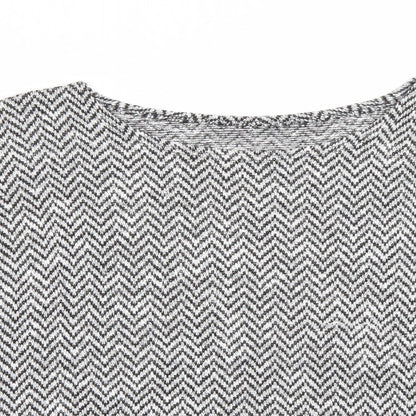 Close-up detail of BHS women’s black jumper, size UK 12