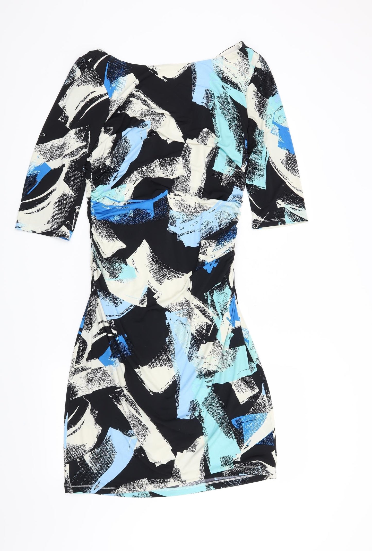 Sangria Womens Black Geometric  Bodycon  Size 12
