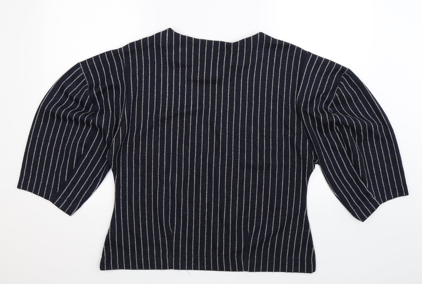 NEXT Womens Blue Striped  Pullover Sweatshirt Size 18