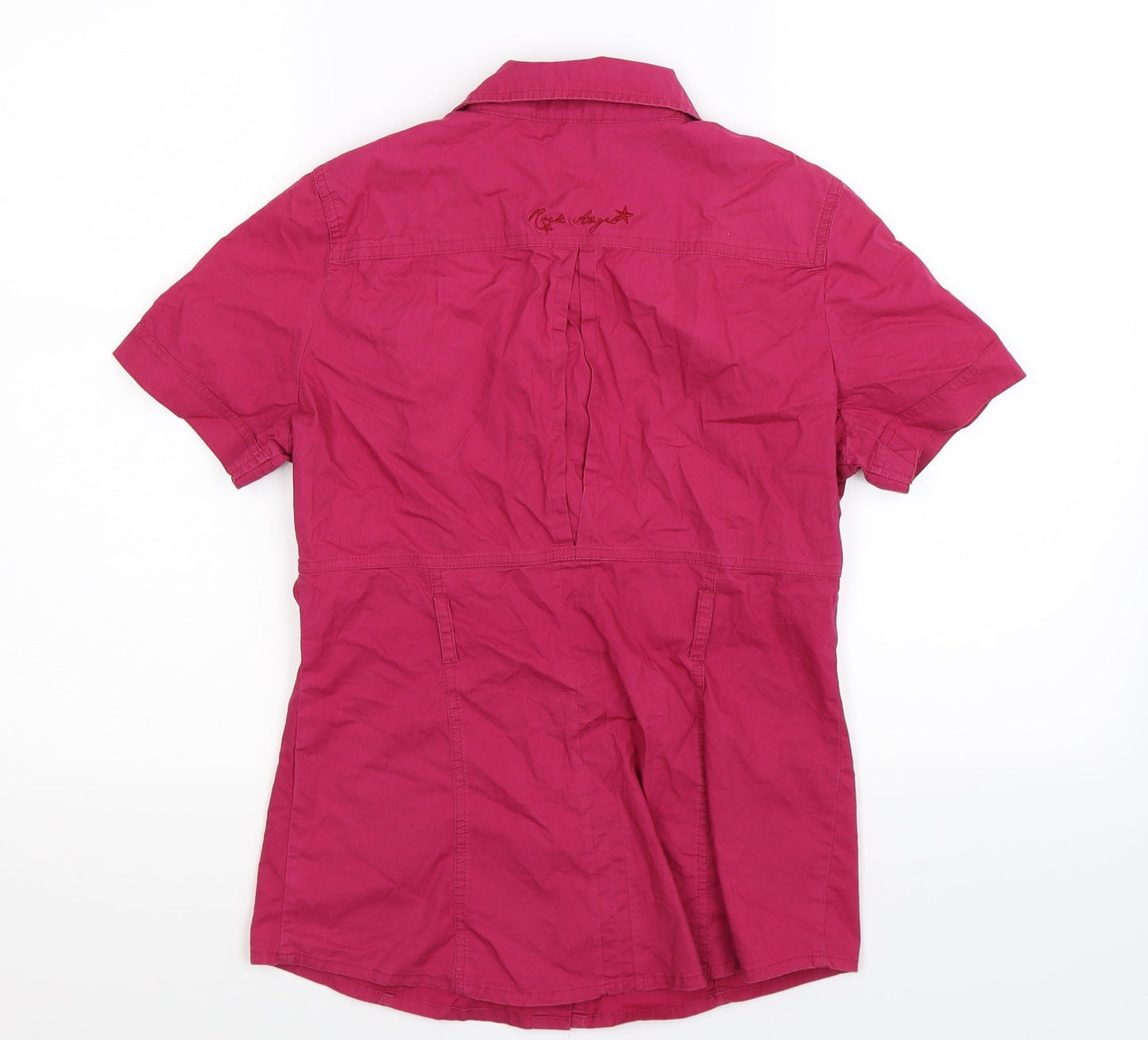 Preworn Womens Pink   Basic Button-Up Size M
