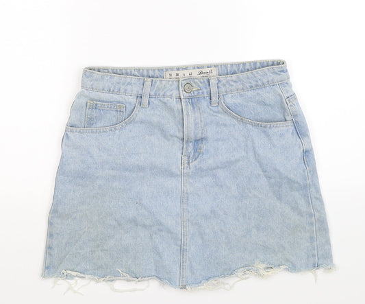 Denim Co Womens Blue  Denim A-Line Skirt Size 10