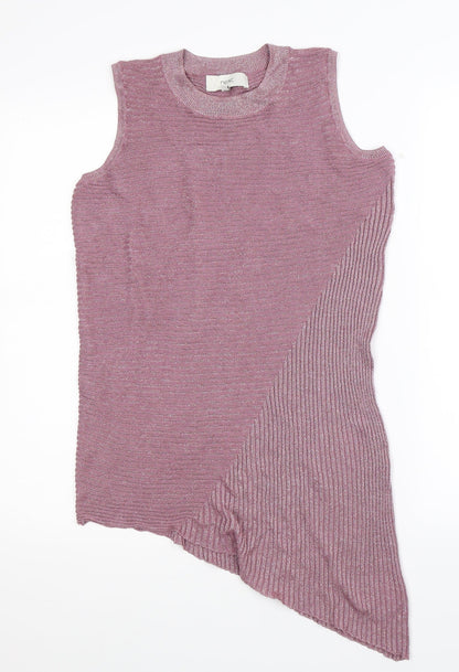 Additional front view of Next women’s pink knit jumper, size UK 12