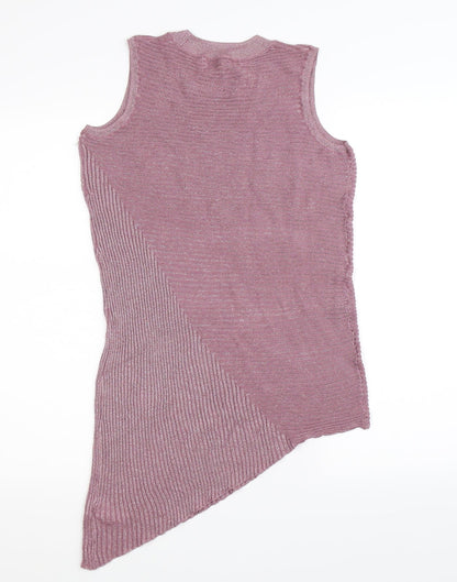 Back view of Next women’s pink knit jumper, size UK 12