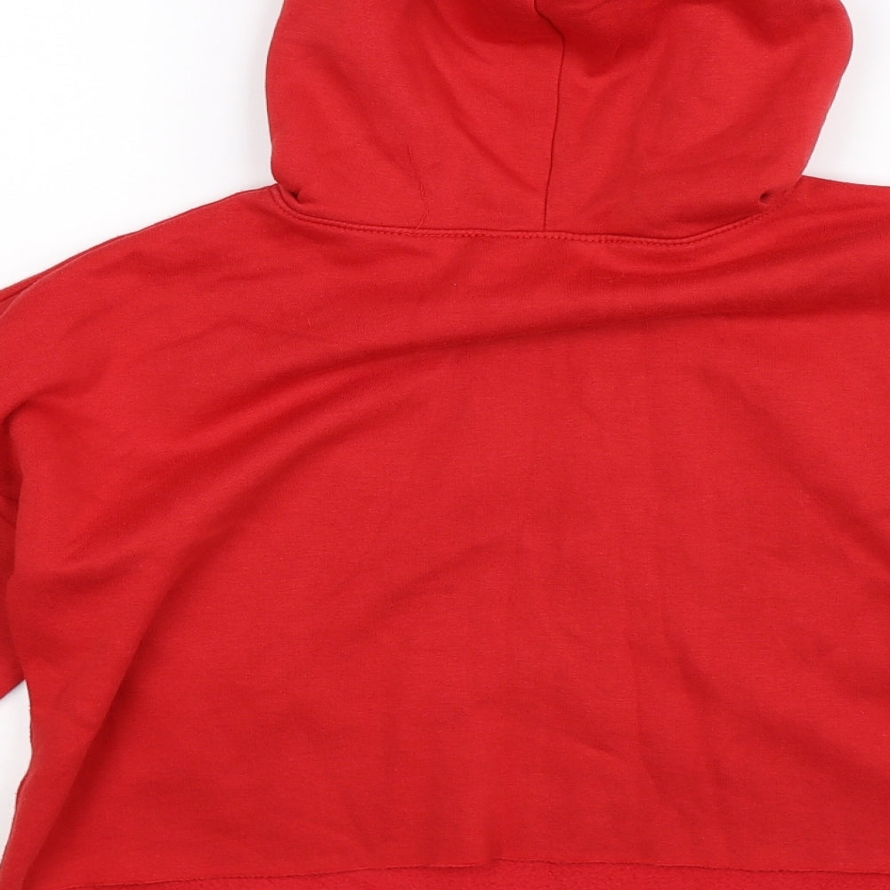 New Look Girls Red   Pullover Hoodie Size 12-13 Years  - Cropped