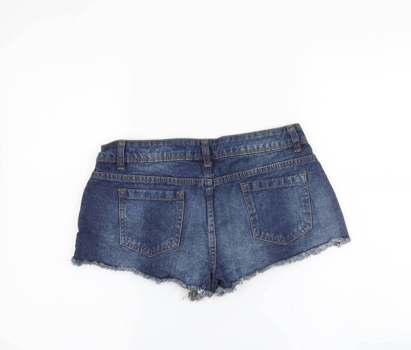 Denim & Co. Womens Blue   Cut-Off Shorts Size 10