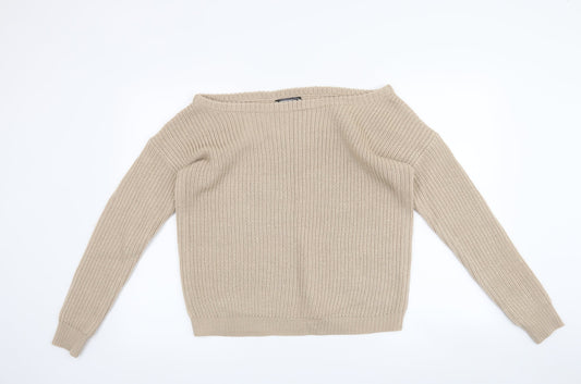 Missguided Womens Beige   Pullover Jumper Size S