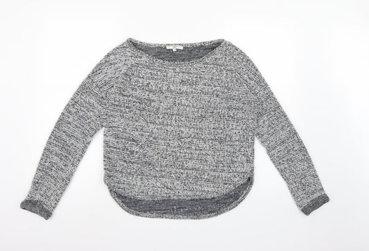 New Look Womens Grey  Knit Pullover Jumper Size 10