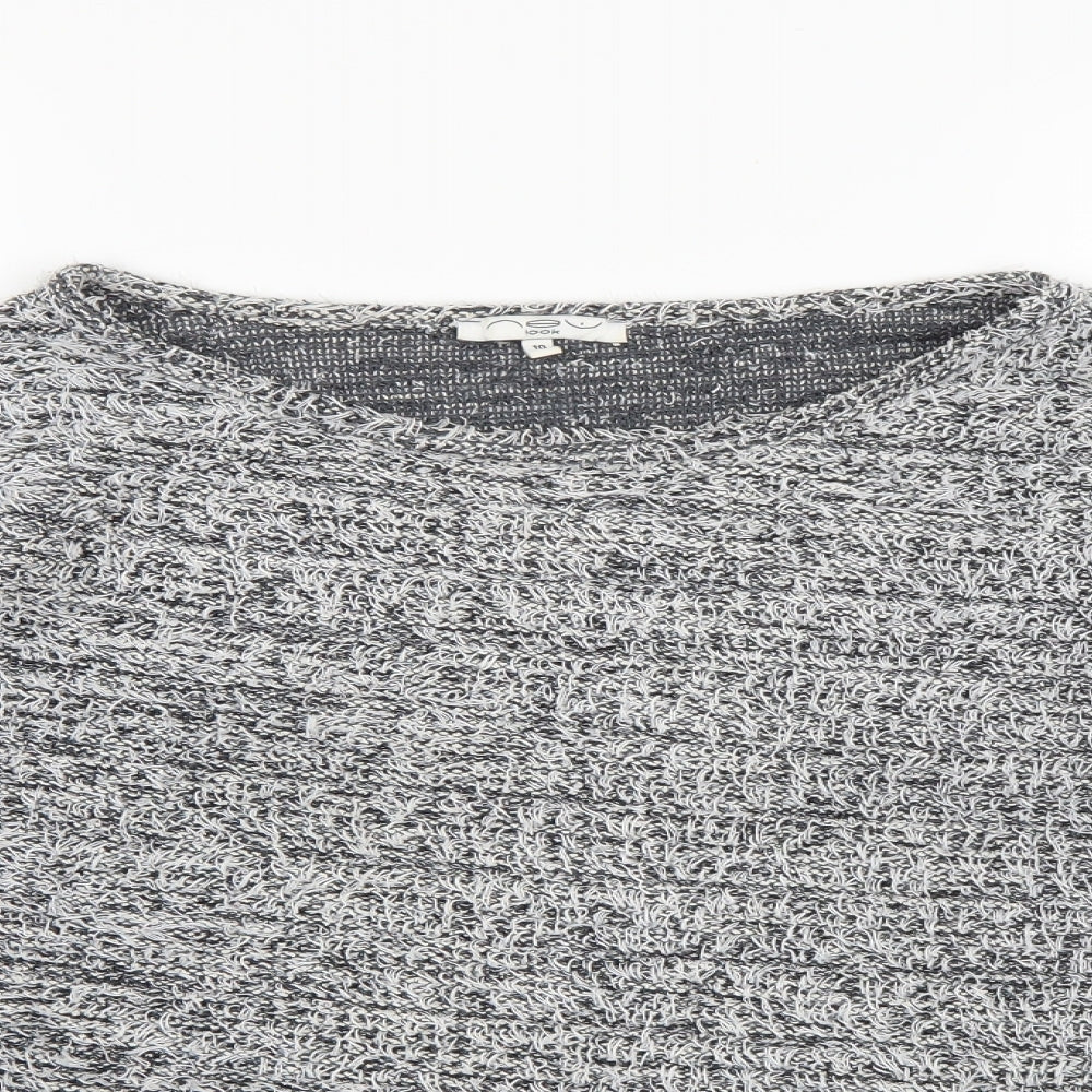 New Look Womens Grey  Knit Pullover Jumper Size 10