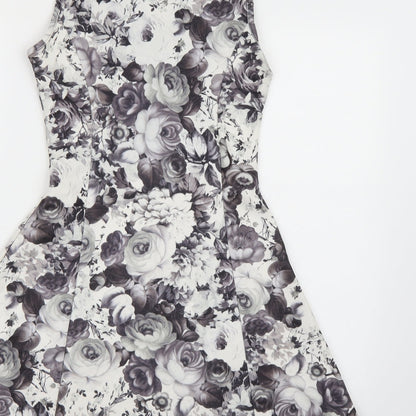 Preloved Vouley Vous Womens White Floral  A-Line  Size XS - Label