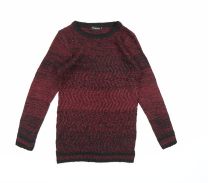 Additional front view of Terranova women’s red knit jumper, size S