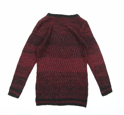 Back view of Terranova women’s red knit jumper, size S