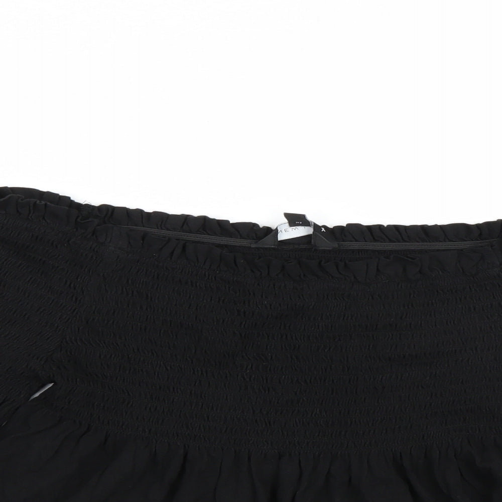 New Look Womens Black   Basic Blouse Size 12  - Flared Sleeves