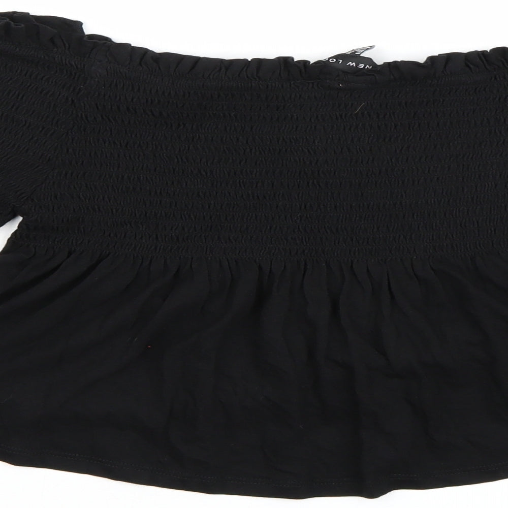 New Look Womens Black   Basic Blouse Size 12  - Flared Sleeves