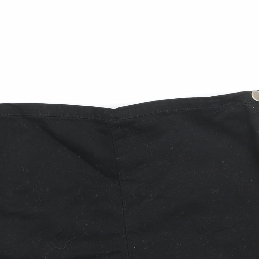 FOREVER 21 Womens Black  Denim Hot Pants Shorts Size M