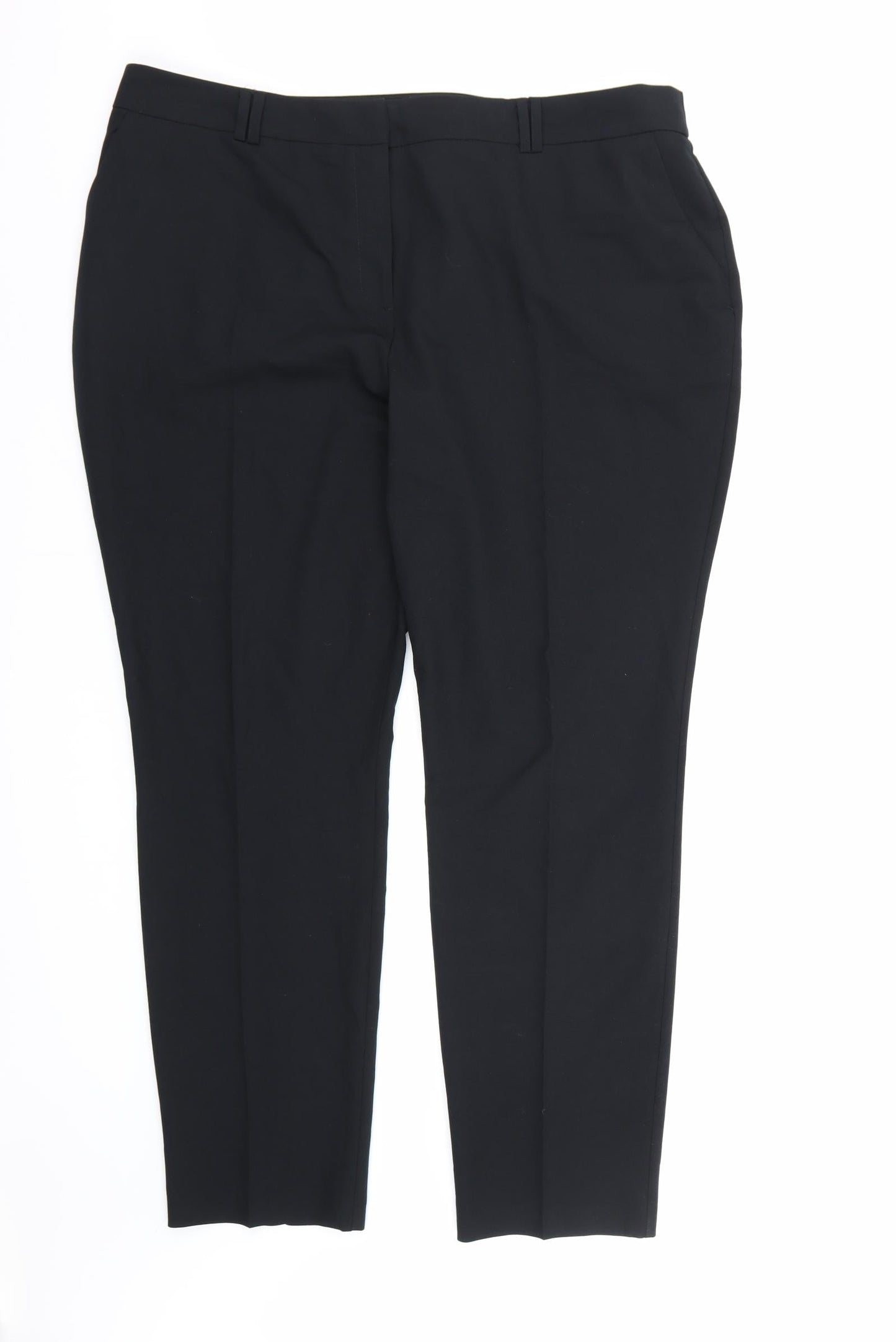 Bonmarché Womens Black  Rayon Dress Pants Trousers Size 20 L30 in
