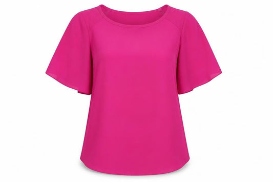 F&F Womens Purple  Chiffon Basic Blouse Size 10