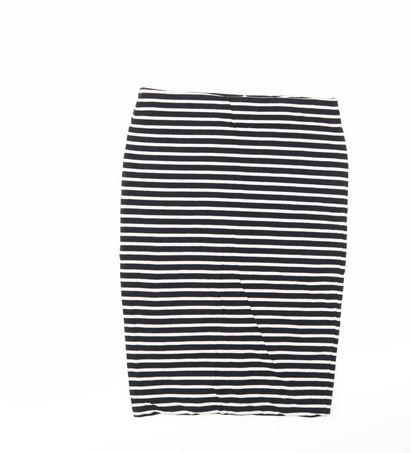 Basic Womens Multicoloured Striped  A-Line Skirt Size M