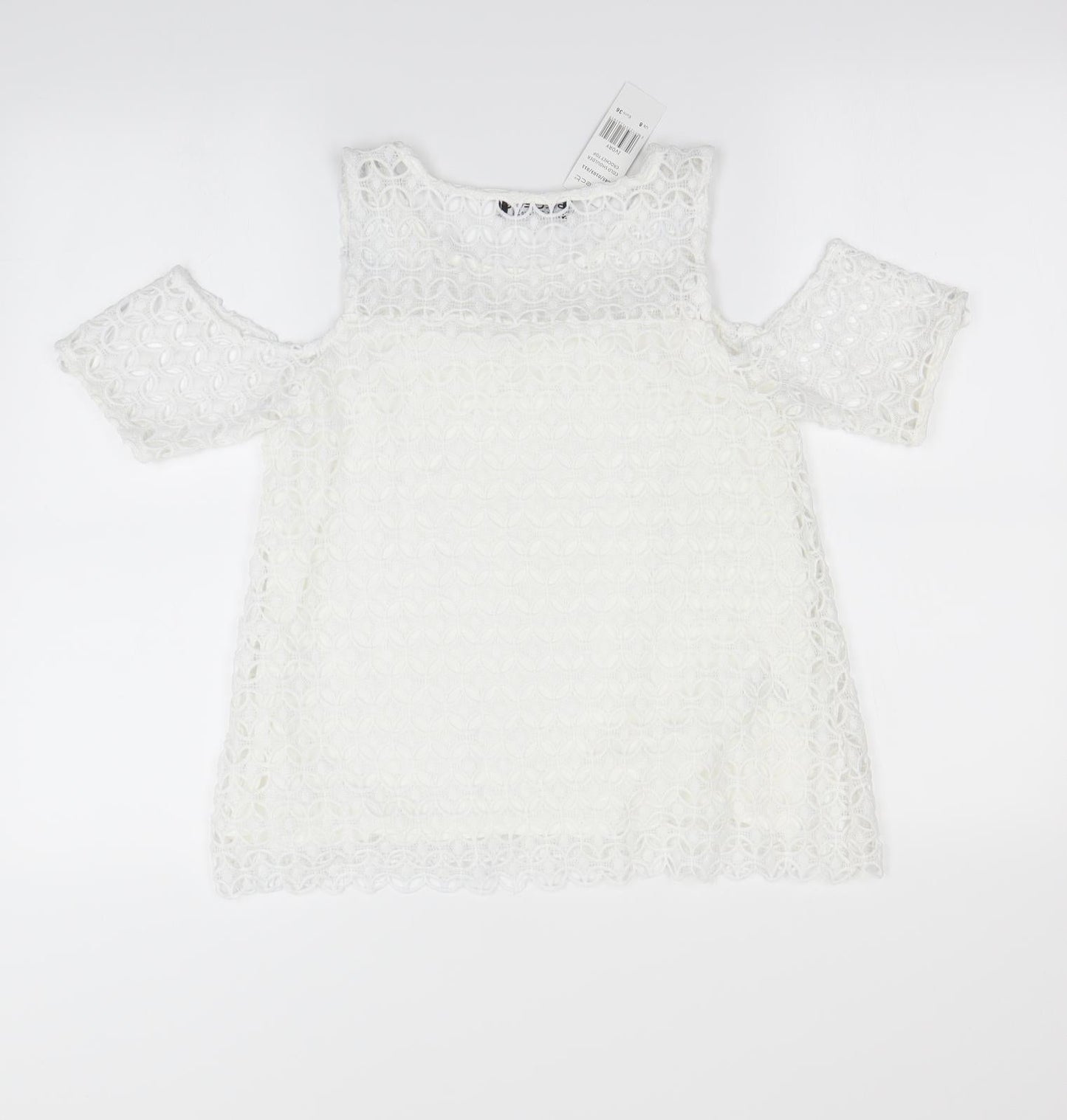 Select Womens Ivory   Basic Blouse Size 8