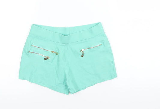Preworn Girls Green   Culotte Shorts Size XL