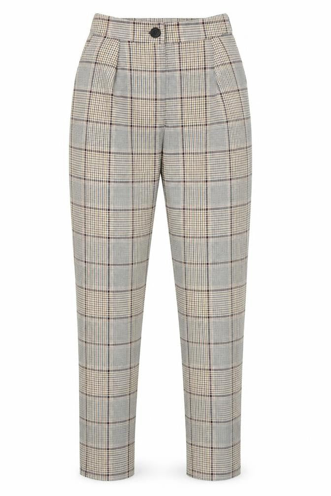 New Look Womens Multicoloured Check  Dress Pants Trousers Size 6 L28 in